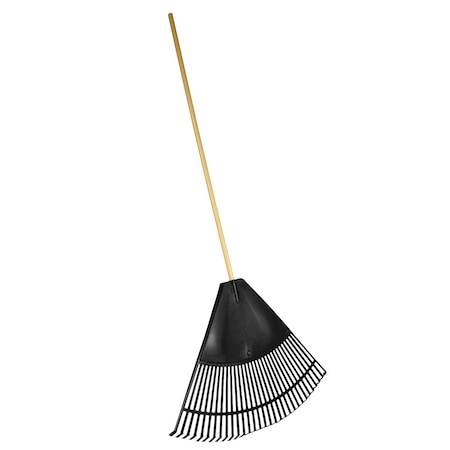 Emsco Group 32 in Polyethylene Leaf Rake, 48 in L Wood Handle 9032-1